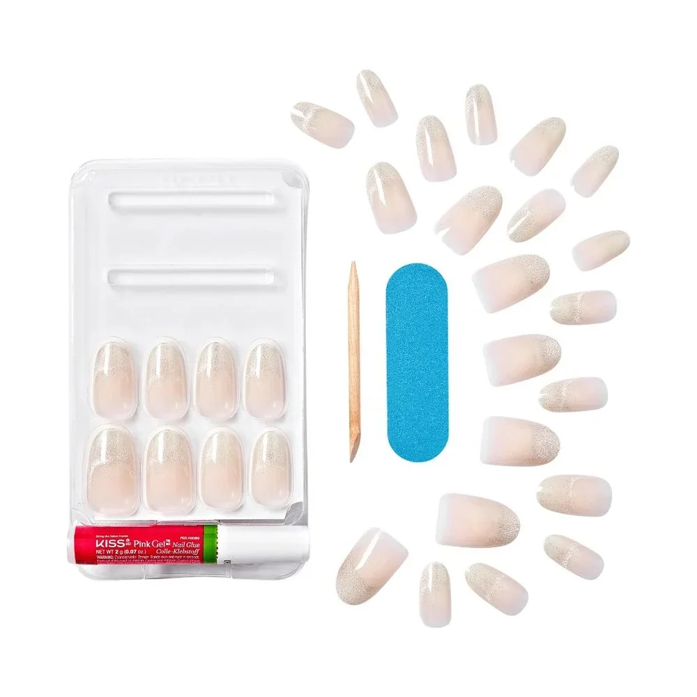 KISS Gel Fantasy Magnetic Medium Length Nails - Chime Splash